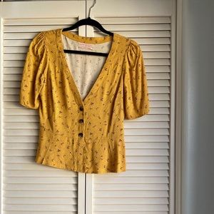 Urban Outfitters mustard yellow top